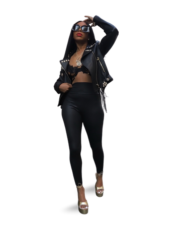 The Runway Motto Leather Jacket