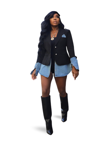 The Blazing Through Denim Blazer