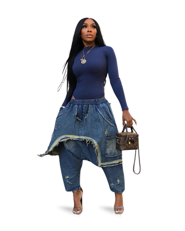 The Harem Denim Bae Joggers